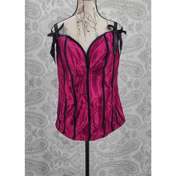 Cacique Other - Cacique women's pink and black corset NWT Size 22/24 intimates feminine lingerie